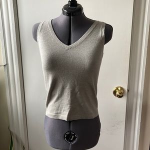 J. Crew gray wool blend vest.